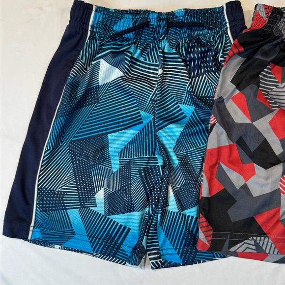 4/$15 (2 pair) Blue Patterned and Red Patterned Basketball Shorts - Picture 2 of 9